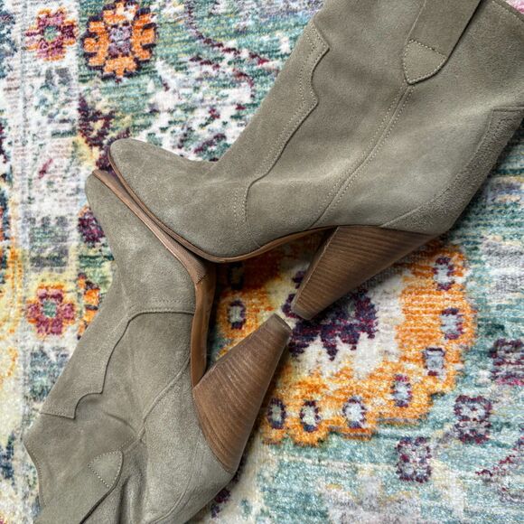 Isabel Marant Suede Western Ankle Boots - Picture 7 of 8